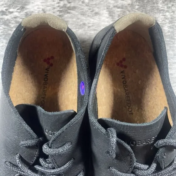 Vivobarefoot Ra III Women's EU 36 J Black Leather Outdoor Zero Drop Shoes