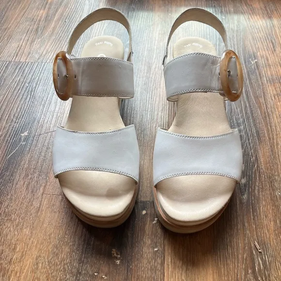 White Chunky Sandals, size 7.5