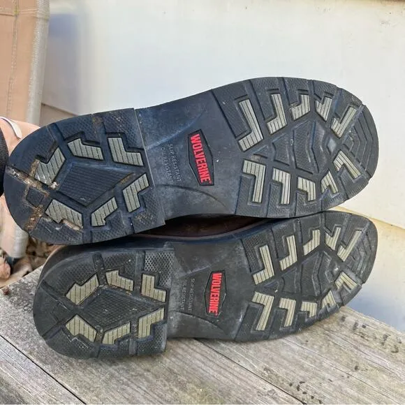 Wolverine Rancho Wellington Leather Steel Toe Work Boots