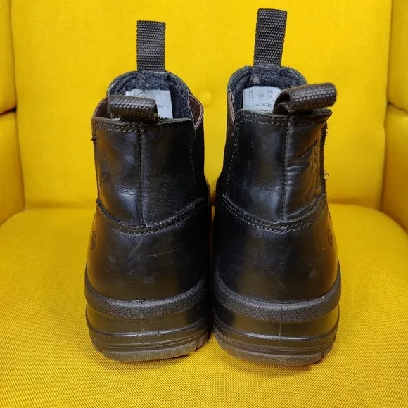 Wolverine  Romeo DuraShocks SR Black Leather Safety Toe Boot Mens Shoe Size 11EW