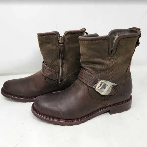 Women's 7 Ariat Savannah H20 suede western boots Chocolate Willow 10029548