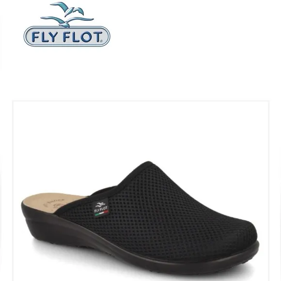 Womens Fly Flot Black Slipper Shoes Size 7.5US / 39 Euro