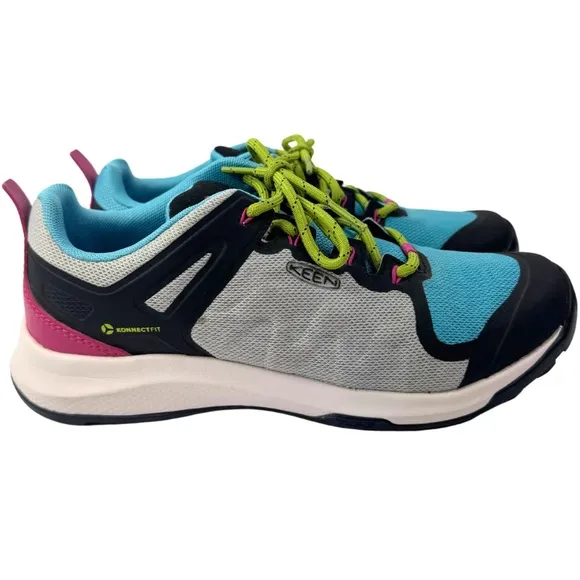 Women’s Keen Explore Vent Hiking Vapor/Blue Walking Shoes - Size 8