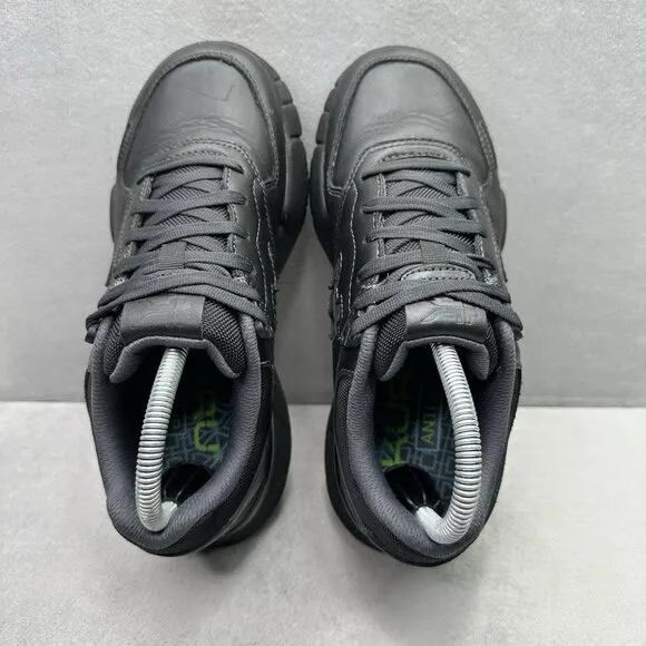 Womens Size 7.5 (M) KURU Kinetic 2 Shoes Smokestack Black Anti-Slip Work Sneaker