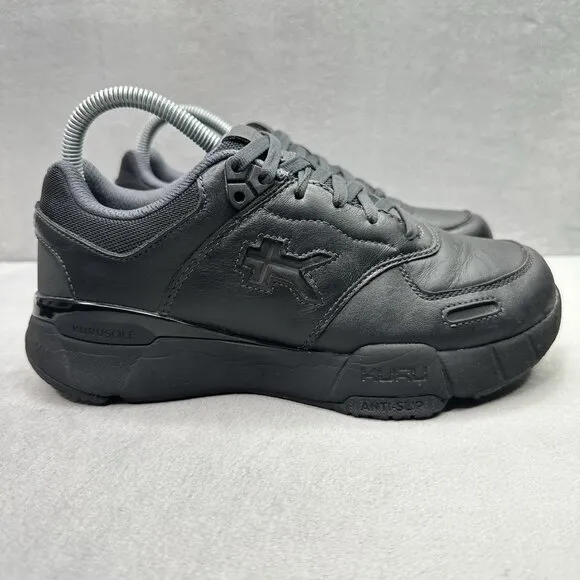 Womens Size 7.5 (M) KURU Kinetic 2 Shoes Smokestack Black Anti-Slip Work Sneaker