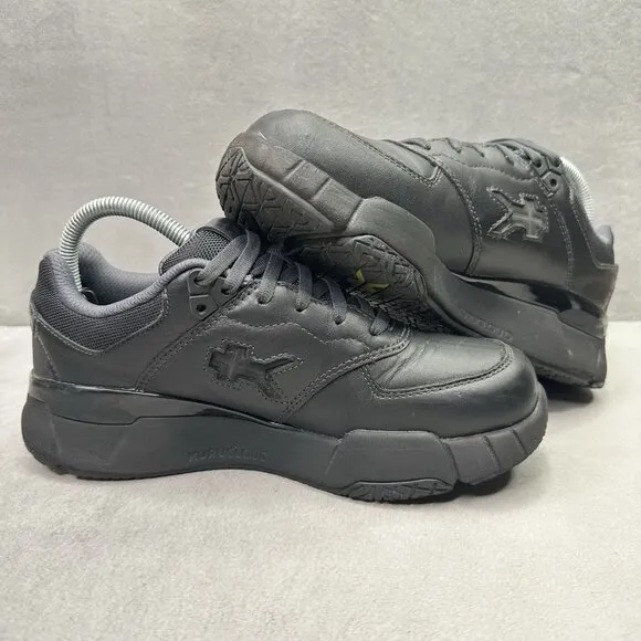 Womens Size 7.5 (M) KURU Kinetic 2 Shoes Smokestack Black Anti-Slip Work Sneaker
