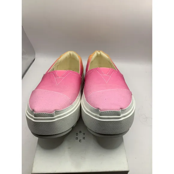 Women's TOMS Slip On Sneakers, Size 7.5, Pink Ombre