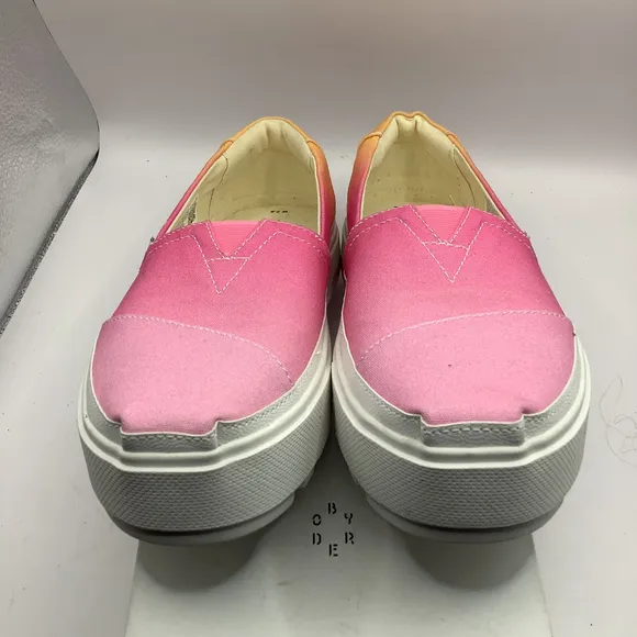 Women's TOMS Slip On Sneakers, Size 7.5, Pink Ombre