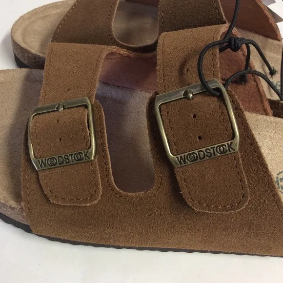 Woodstock Vintage Brand Leather Upper Sandal Brown