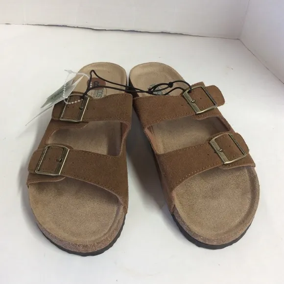 Woodstock Vintage Brand Leather Upper Sandal Brown