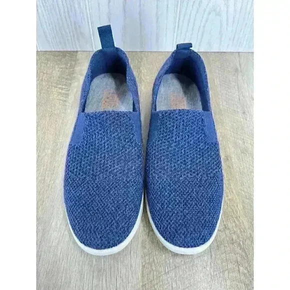 Woolloomooloo Shoes Suffolk US 6 EU 36 Merino Wool NO WEAR Comfort Navy Slip On