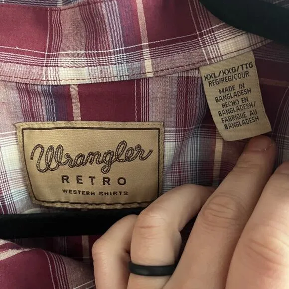Wrangler vintage retro fit bottom up size xxl