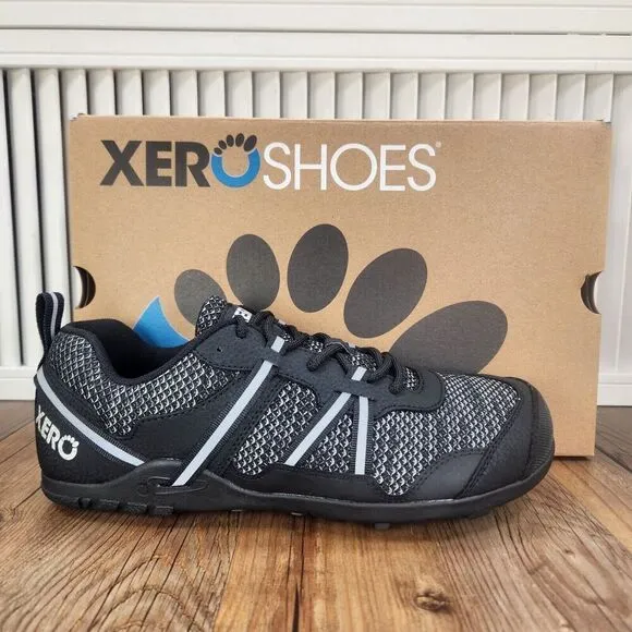 Xero TerraFlex II Mens Size 9 Black Trail Running Minimalist Lugged Hiking Shoes