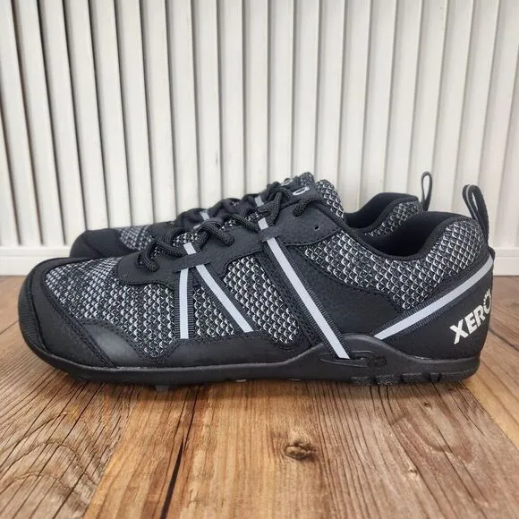 Xero TerraFlex II Mens Size 9 Black Trail Running Minimalist Lugged Hiking Shoes