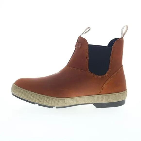 Xtratuf Mens Leather Legacy Chelsea Waterproof Brown Boots (NWT)