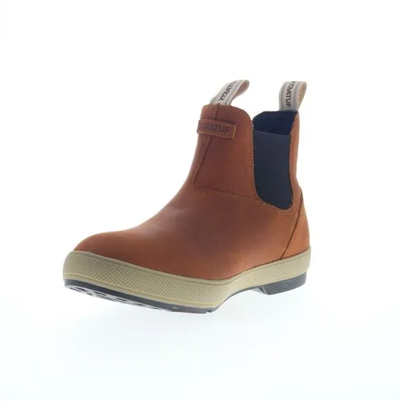 Xtratuf Mens Leather Legacy Chelsea Waterproof Brown Boots (NWT)