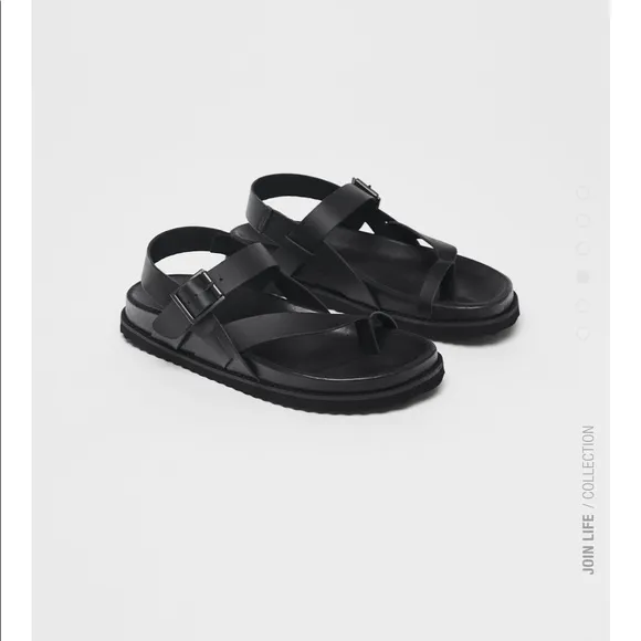 Zara limited edition leather sandals