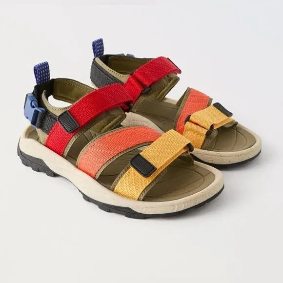 Zara Multicolored Sandals(Size 36/4.5)